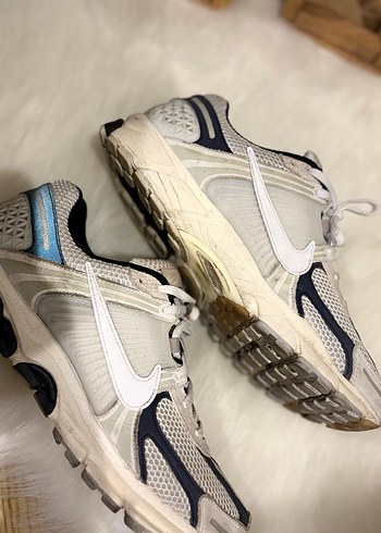 Erkek Beyaz Gri Bağcıklı Spor Ayakkabı 44,5 numara - Görsel 2