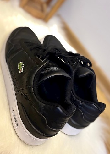 46 numara Lacoste Siyah Erkek Spor Ayakkabı - Görsel 3