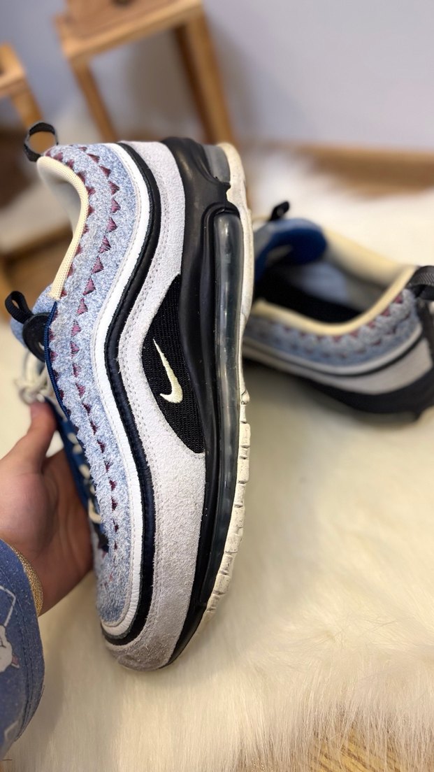 45,5 numara Erkek Denim Bağcıklı Platform Spor Ayakkabı - Görsel 3