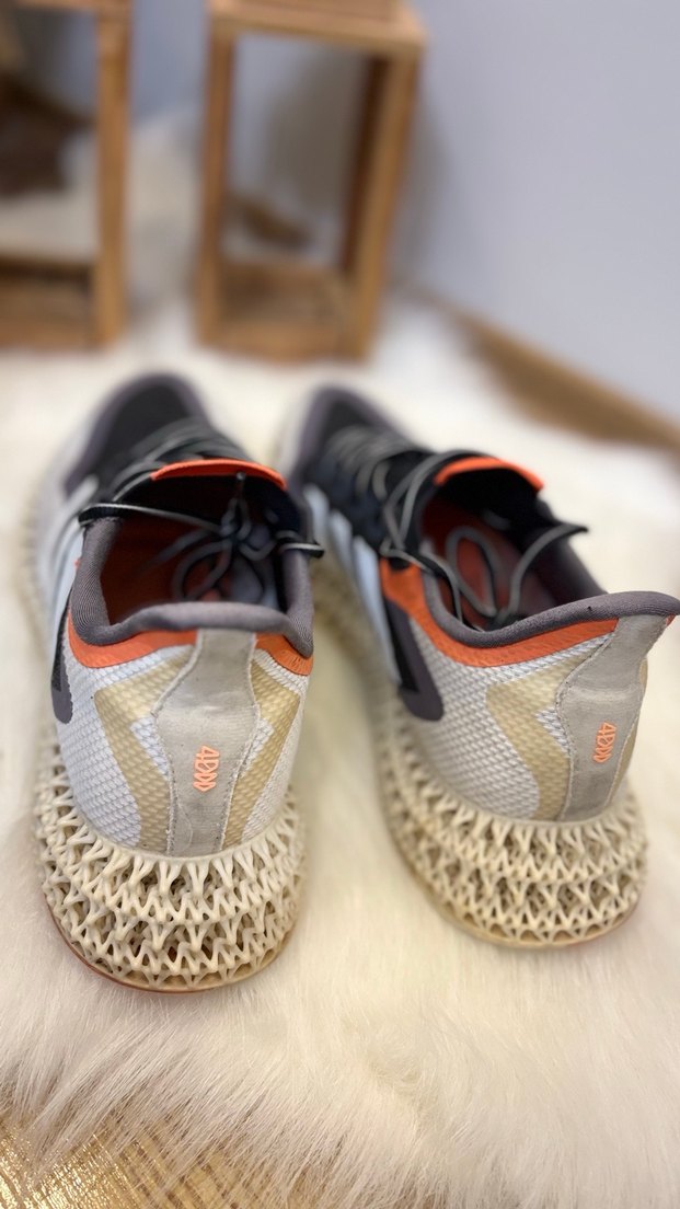 46 numara Adidas Gri Desenli Bağcıklı Erkek Spor Ayakkabı - Görsel 3