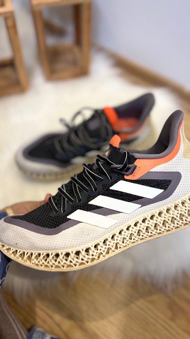 46 numara Adidas Gri Desenli Bağcıklı Erkek Spor Ayakkabı - Görsel 5