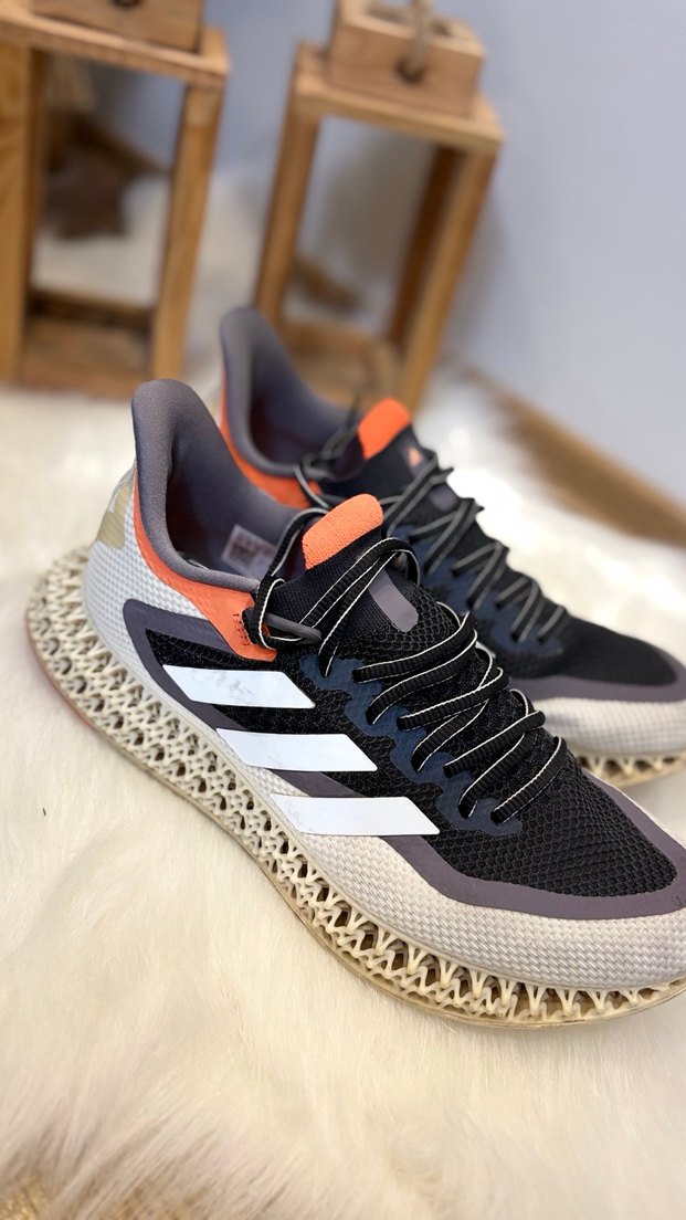 46 numara Adidas Gri Desenli Bağcıklı Erkek Spor Ayakkabı - Görsel 2