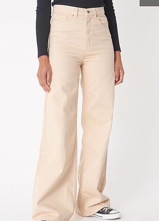 Addax krem palazzo pantalon