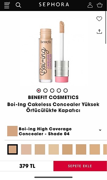 Benefit boi-ing concealer no:4