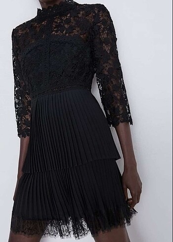 Zara dantel elbise