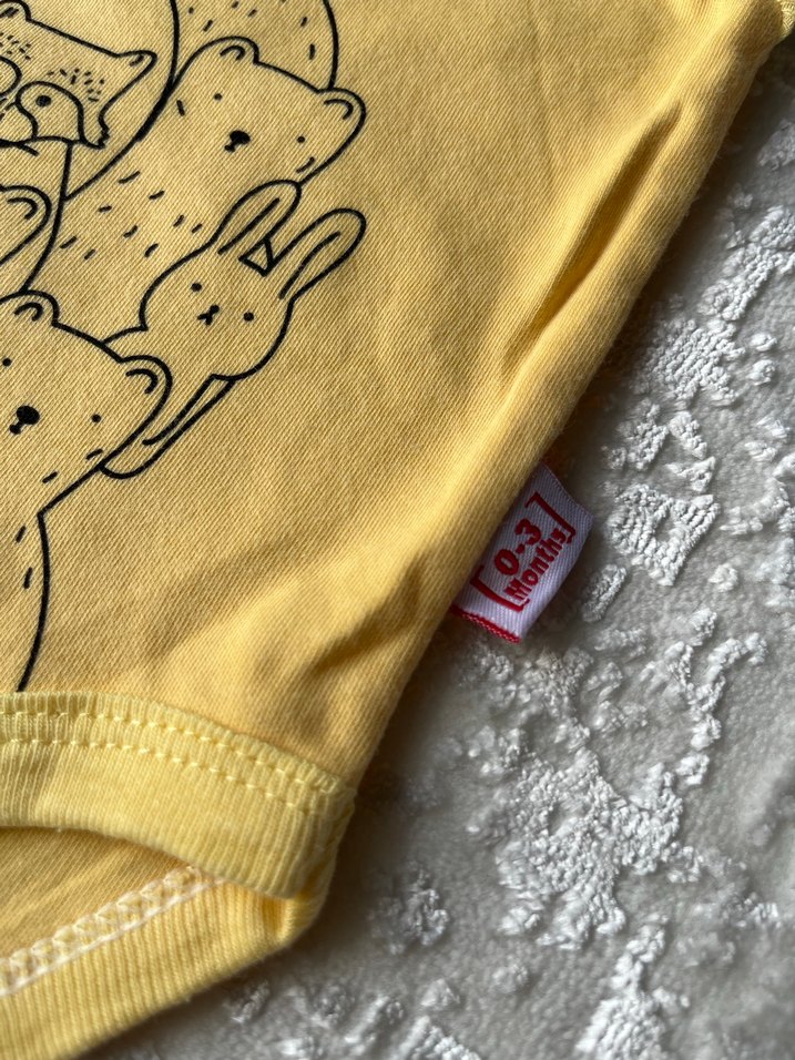 Renkli Desenli Kolsuz Bebek Body - Görsel 2