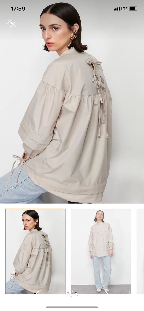 Bej Yüksek Yaka - Görsel 5