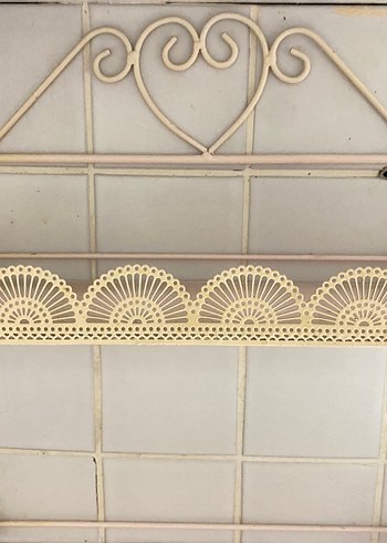 Bej Metal Duvar Tipi Ferforje - Görsel 6