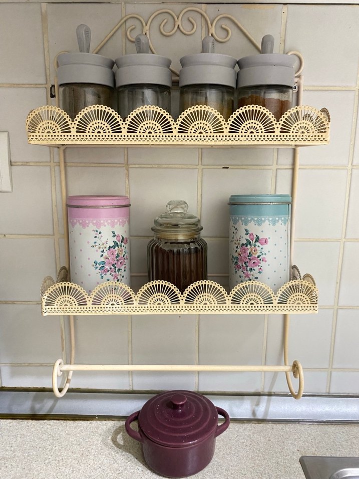 Bej Metal Duvar Tipi Ferforje - Görsel 2