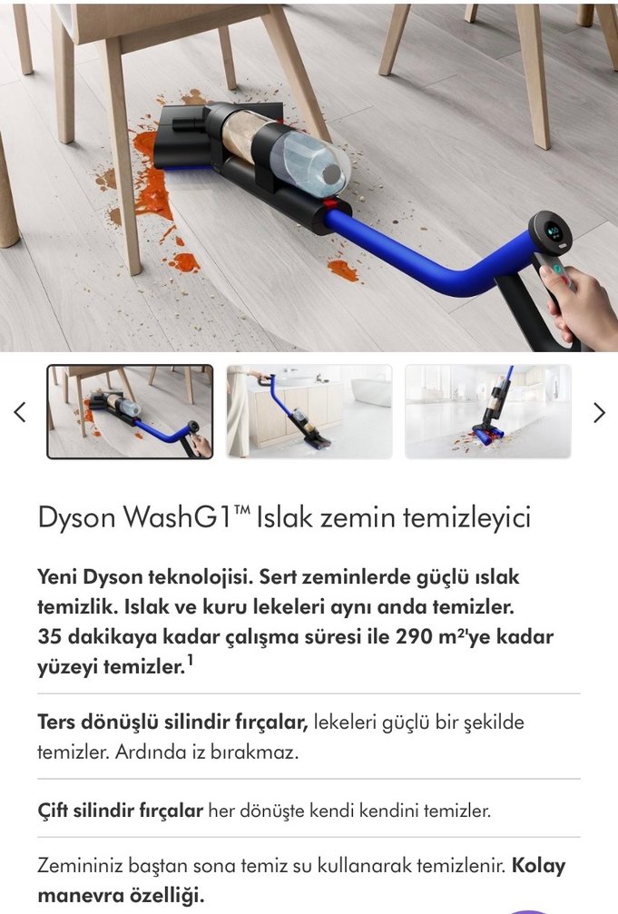 Dyson WashG1 Islak Zemin Temizleyici - Görsel 2