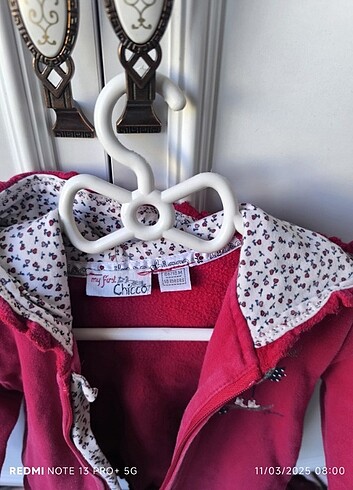 1,5 Yaş Beden bordo Renk Fermuarlı sweatshirt ceket hırka