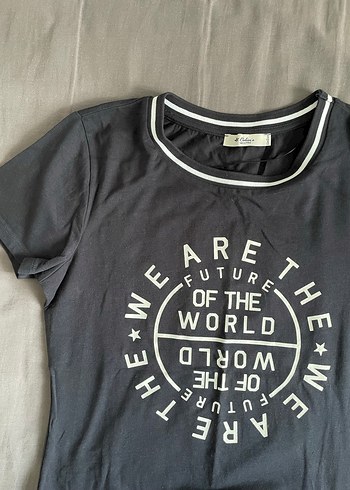 Baskılı kısa kollu günlük elbise - Görsel 4