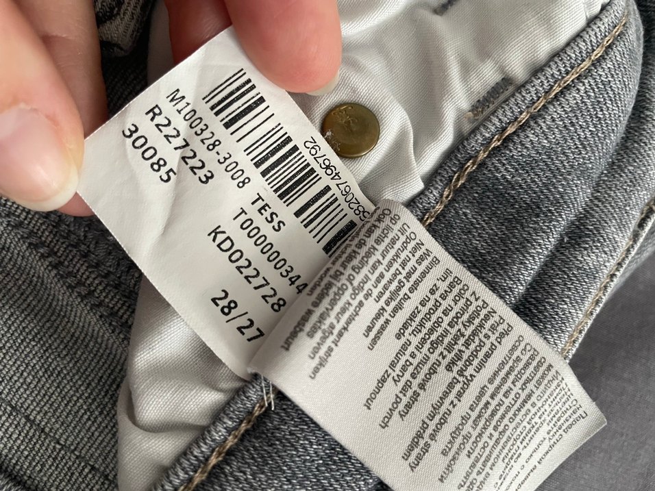 Gri Kadın Denim Pantolon - Normal Boy - Görsel 5