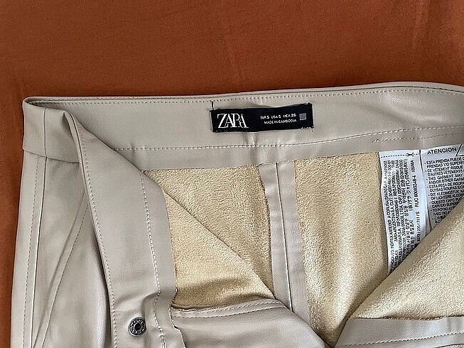s Beden ten rengi Renk Bej Zara deri tayt