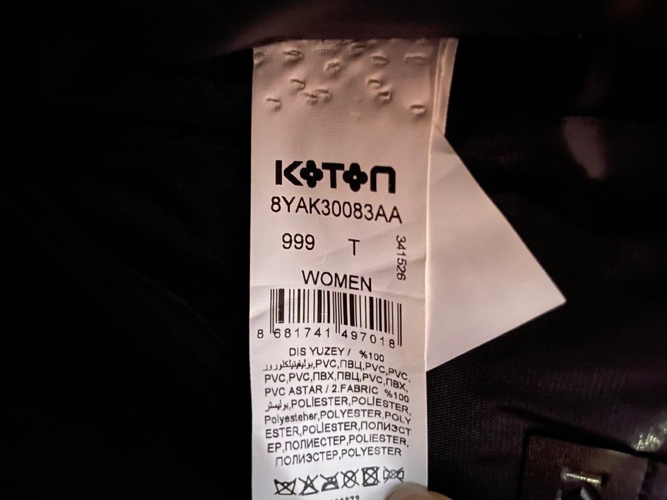 Kadın Siyah Deri Fermuarlı Clutch Çanta - Görsel 5