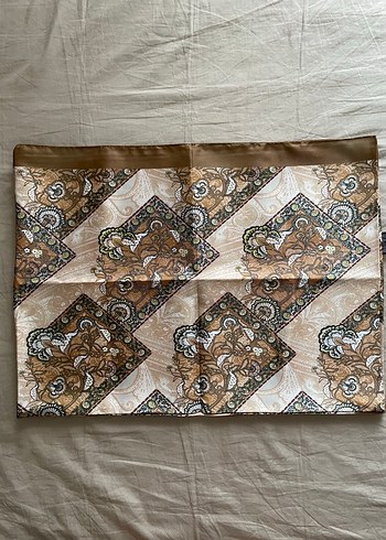 Dantel Detaylı Kahverengi Bohem Kadın Şal - Görsel 2