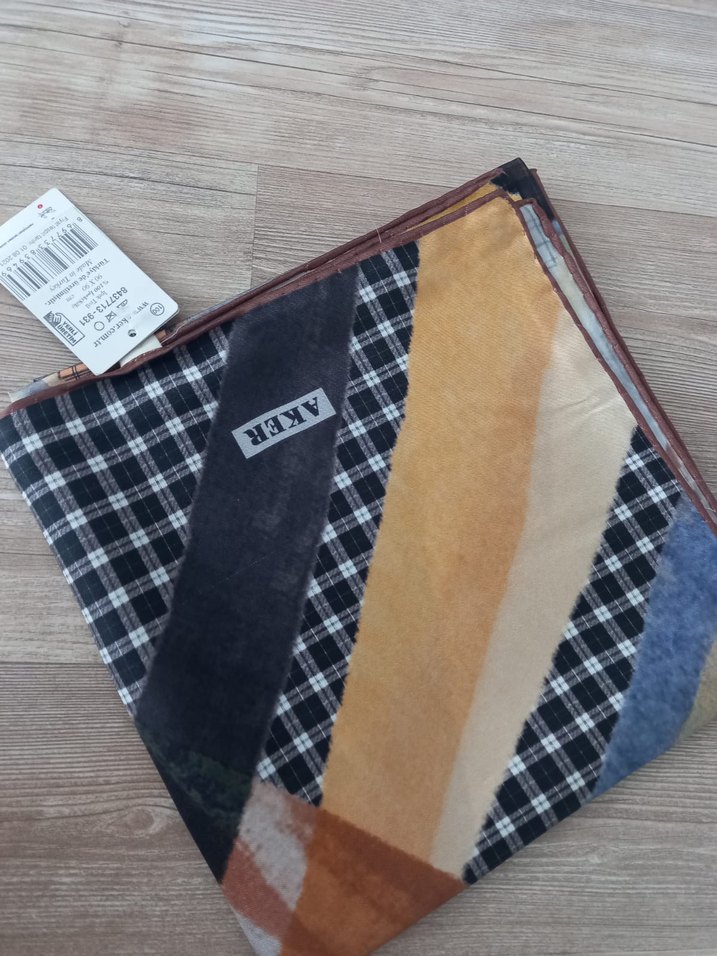 Aker Çok Renkli Midi Eşarp - Görsel 3