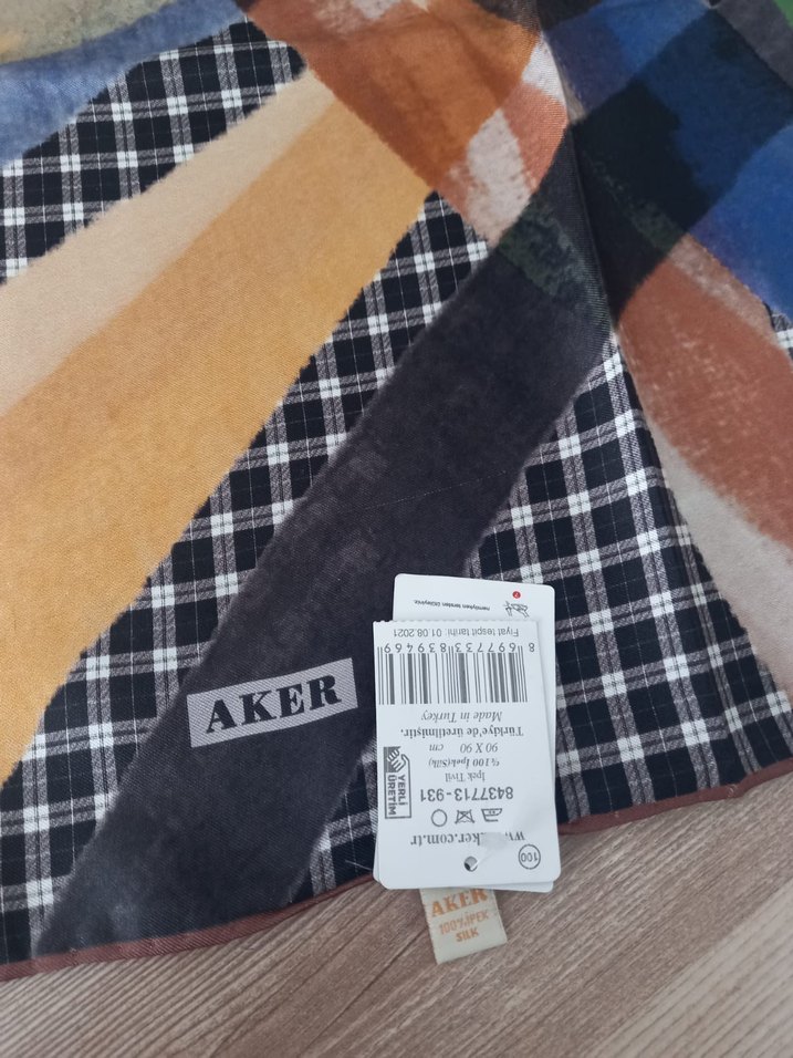 Aker Çok Renkli Midi Eşarp - Görsel 4