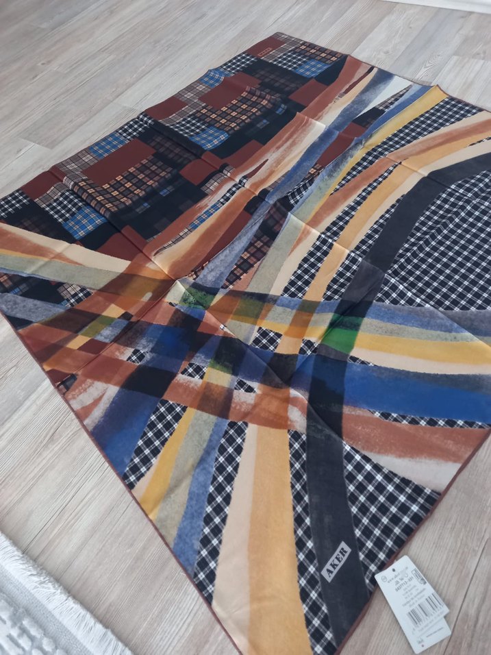 Aker Çok Renkli Midi Eşarp - Görsel 2