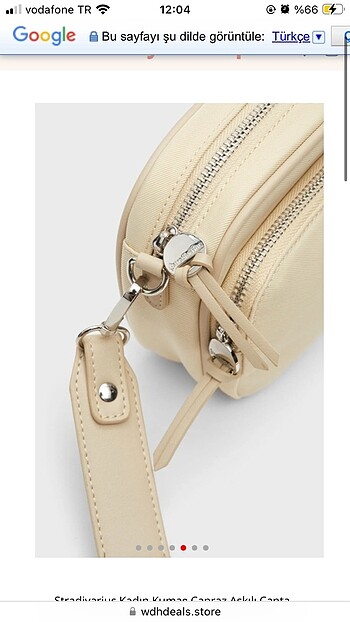 Beden Stradivarius Ekru Çanta