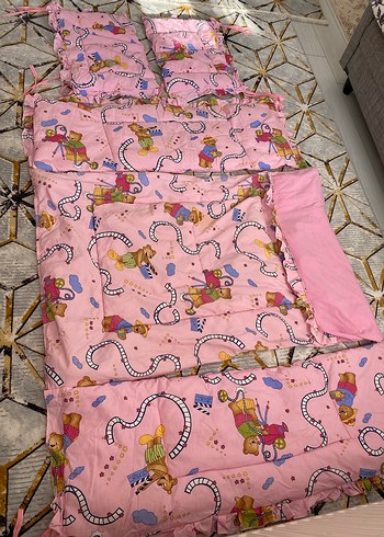 Renkli Baskılı Çocuk Uyku Seti - Görsel 2