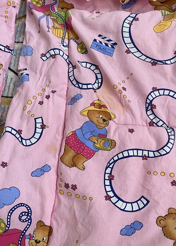 Renkli Baskılı Çocuk Uyku Seti - Görsel 3