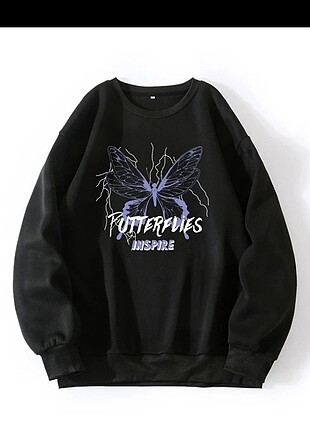 Shein Butterflies İnspire Sweatshirt