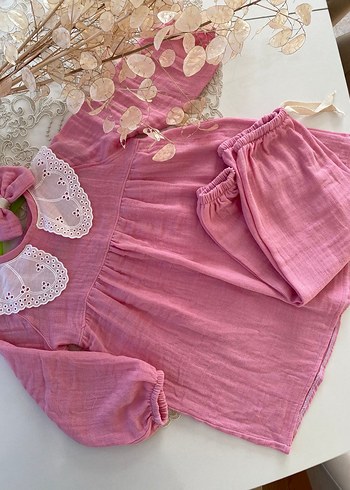 Müslin kız çocuk takım - Görsel 2