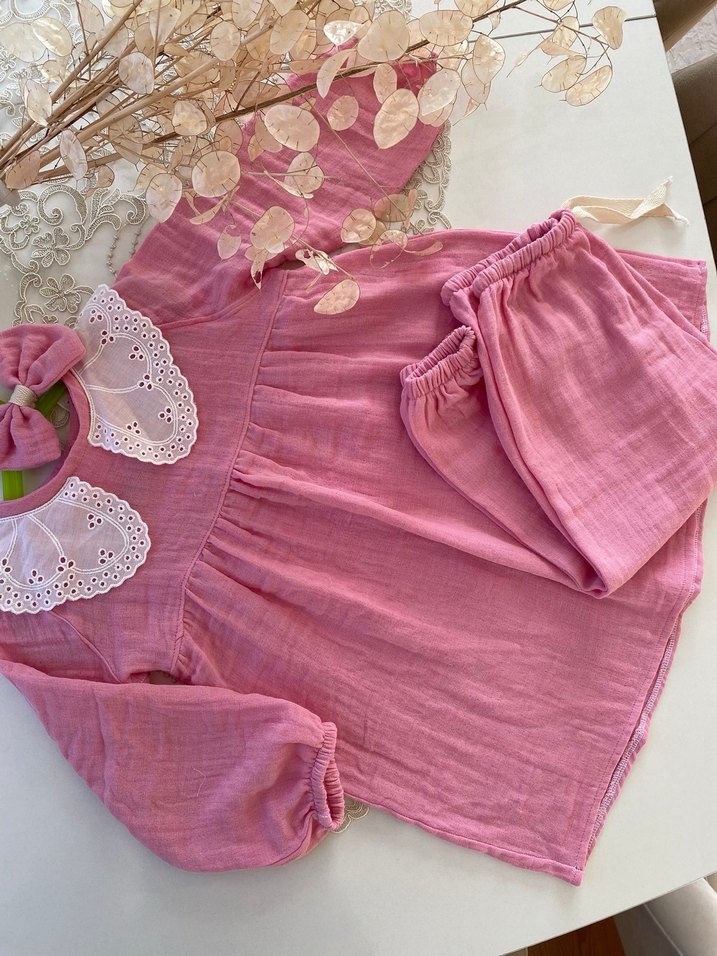 Müslin kız çocuk takım - Görsel 2