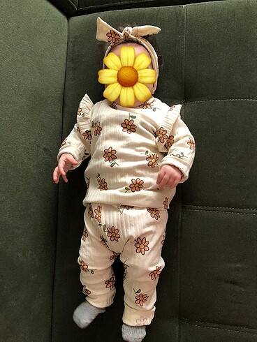 6 Ay Beden Bebek triko takım