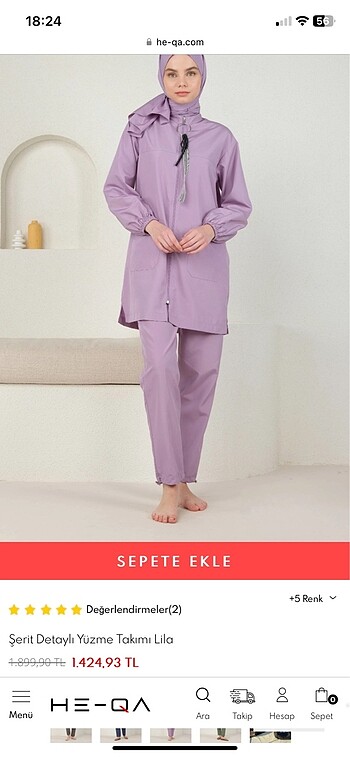 Haşema yüzme takımı - Görsel 6