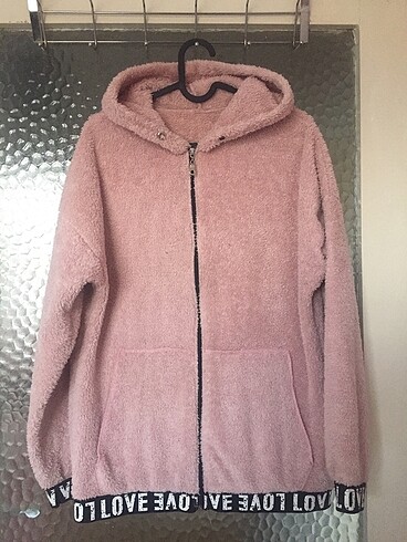 Pembe peluş sweat