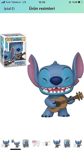 Beden Renk Funko Pop Stitch Disney 1044