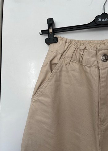 Bej Bol Kesim Kadın Pantolon - Görsel 5
