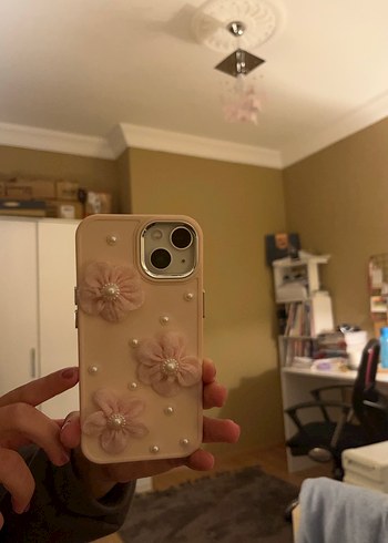 Pembe Boncuklu Bohem Telefon Kılıfı - Görsel 2