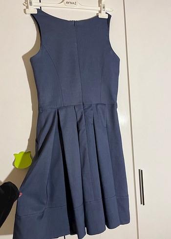 Chima Pilili Kolsuz Midi Elbise - Görsel 7