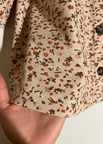 Çiçek Desenli dusuk omuz bluz - Görsel 6