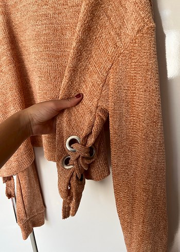 Acik turuncu kazak - Görsel 8