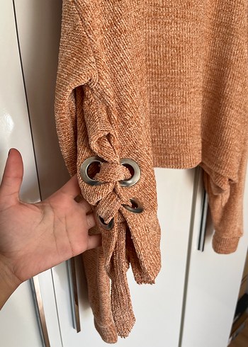 Acik turuncu kazak - Görsel 7