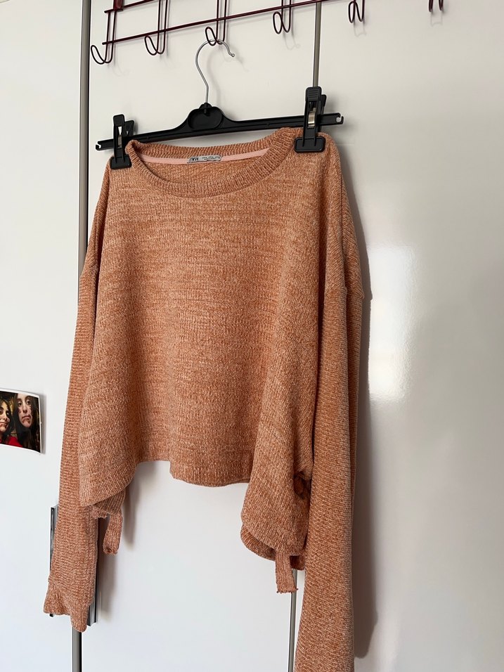 Acik turuncu kazak - Görsel 5