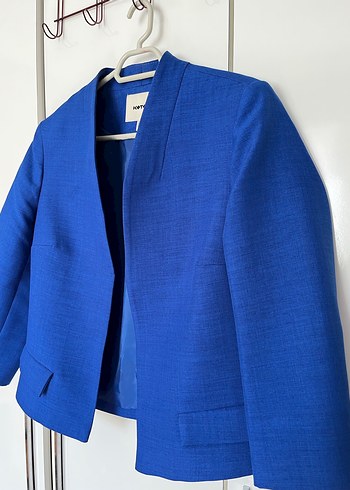 Kadın Lacivert Denim Blazer - Görsel 5