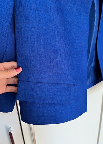 Kadın Lacivert Denim Blazer - Görsel 6