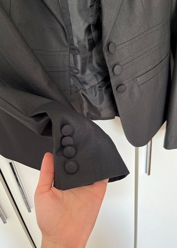 Siyah Kadın Blazer Ceket - Görsel 7