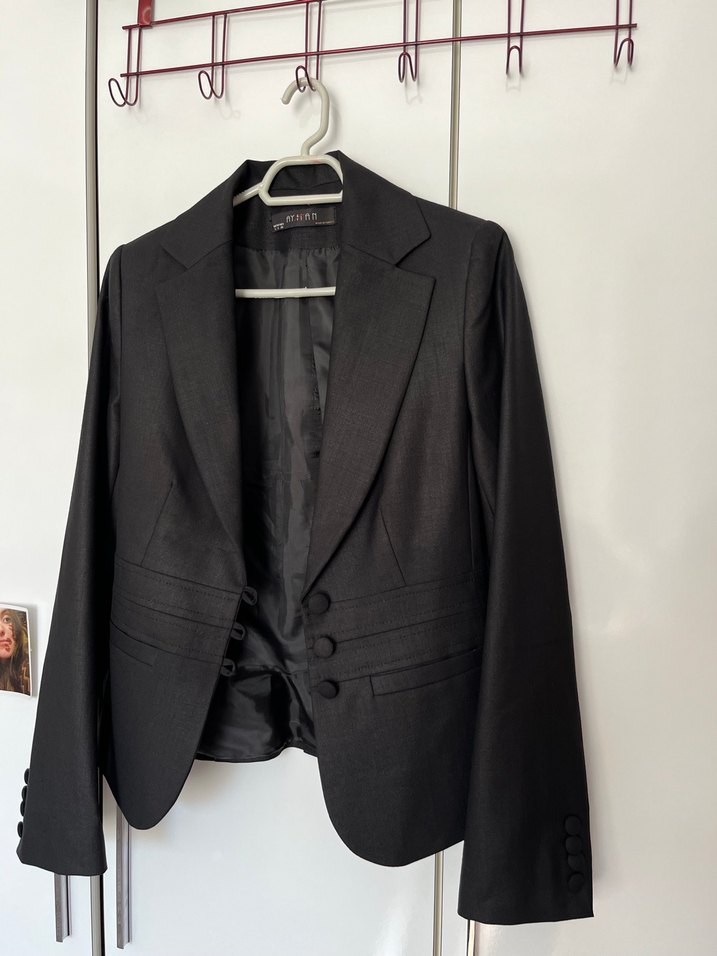 Siyah Kadın Blazer Ceket - Görsel 5