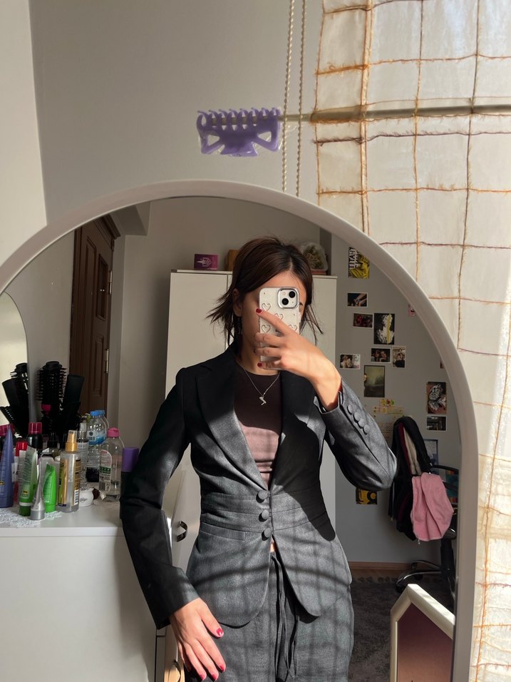 Siyah Kadın Blazer Ceket - Görsel 2