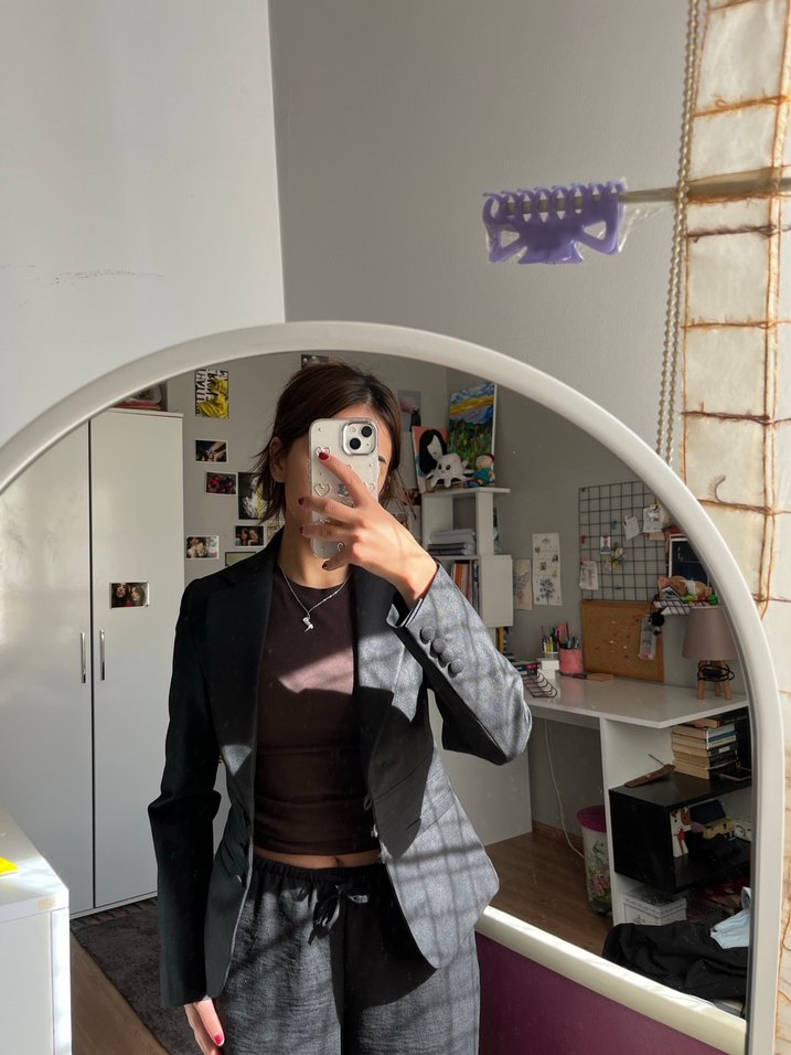 Siyah Kadın Blazer Ceket - Görsel 3