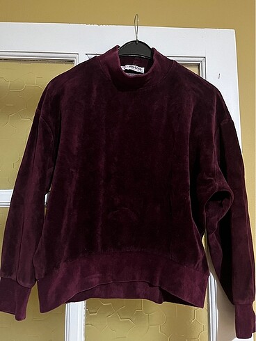 Bordo Kadife Sweatshirt