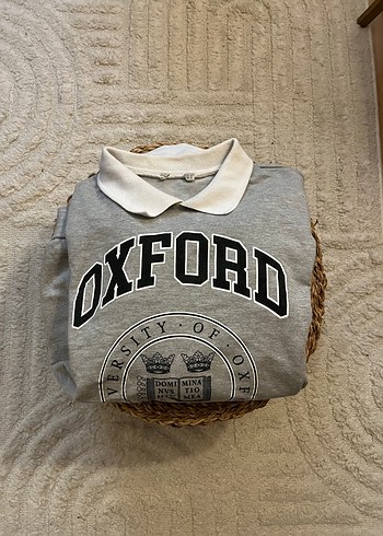 Kadın Gri Baskılı Uzun Kollu Sweatshirt - Görsel 3