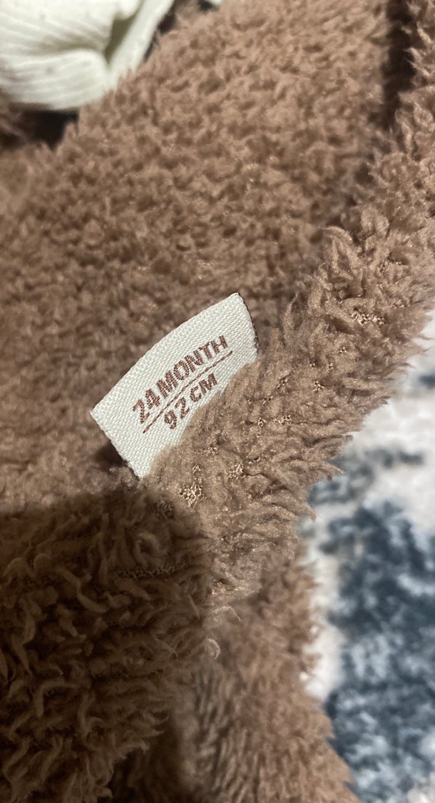 Kahverengi Kürklü Bebek Tulum - Görsel 5