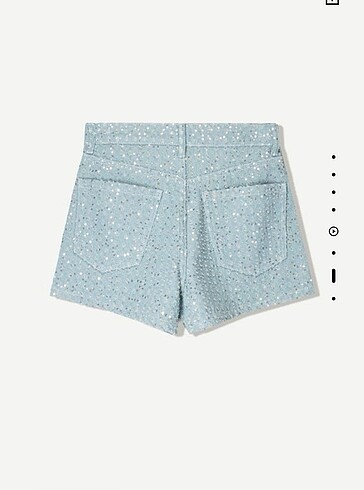 m Beden Pullu denim şort